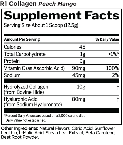COLLAGEN PEPTIDES HYDROLYZED BOVINE COLLAGEN 20 SER BY RULE 1