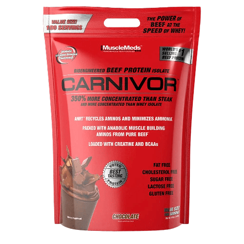 CARNIVOR BEEF PROTEIN 8LBS 100 SERVINGS BY MUSCLEMEDS - Chocolate
